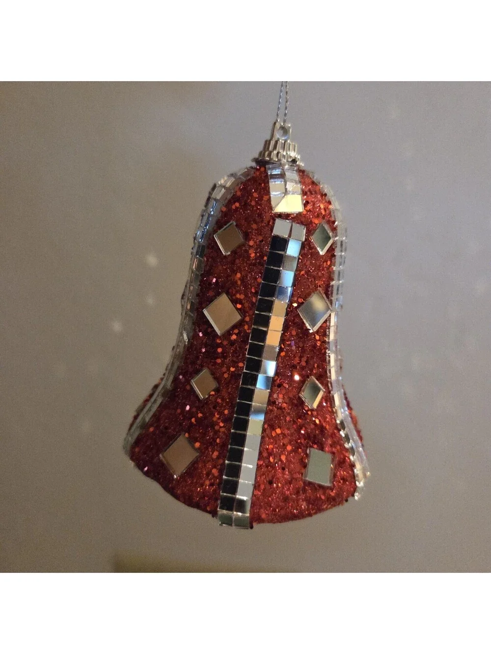 Vintage Sequin Ornament  Large 2 GOLD 2 RED.  3 Inches Must Have!